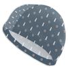 Elastic Swim Cap with Retro Animal Cartoon Design view 1