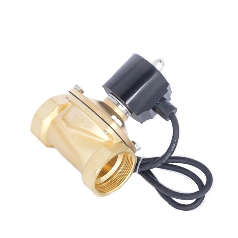 HBDCRJGE N/C 2-Way Electric 12 V Air 2-Inch Solenoid Valve, 24 VAC for Wells (BSP-110VAC, 2A-50 EPDM)