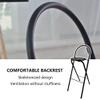 60 cm Folding Breakfast Bar Stool with Backrest, Portable 75 cm Folding High Chair for Kitchen and Dining Room, Black, 65 cm/26 in view 4