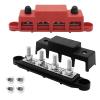 Sepzlly 2-Bus-Bar Distribution Block, 12–48V DC, 250A, M8 Studs view 1