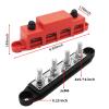 Sepzlly 2-Bus-Bar Distribution Block, 12–48V DC, 250A, M8 Studs view 2