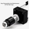 SCJ 125 mm Bore Adjustable-Stroke Aluminum Alloy Double-Acting Piston Standard Pneumatic Cylinder, 1 Pc. (Stroke 50–50 mm) view 4