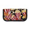 CRJSYCBYB Popcorn Print Pencil Case, Black, One Size, Coin Pocket view 1