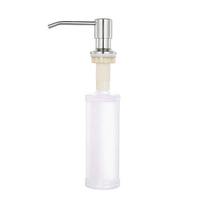 Kitchen Sink Soap Dispenser with Stainless Steel Pump, Refillable, 350 ml