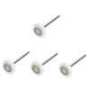jojofuny 4-Piece Ball-Bearing Garage Door Rollers, Replacement Wheels and Hinges view 1