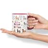 Vixar Ceramic Mug "Life is Better with Horses" for Tea, Coffee and Hot Drinks, 330 ml, Gift (Chestnut Brown) view 3