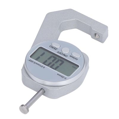 Thickness Gauge, 0.01 mm/0.001 in Precision, 0–20 mm Range