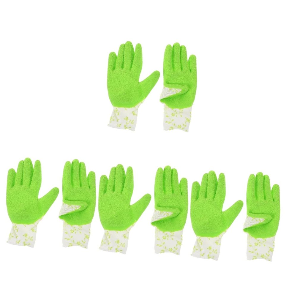 Kisangel 4 Pairs Gardening Gloves, Breathable and Abrasion-Resistant, for Women, Reinforced Protection