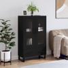 AUUIJKJF Black Highboard, 69.5 x 31 x 115 cm view 1