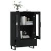 AUUIJKJF Black Highboard, 69.5 x 31 x 115 cm view 4