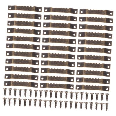 WOONEKY 100 Stainless Steel Toothed Picture Hangers with Screws