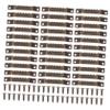 WOONEKY 100 Stainless Steel Toothed Picture Hangers with Screws view 1