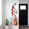 Three by Three Seattle FITCHECK! Minimalist Black Metal Wall Rack, Adjustable and Elegant view 4