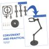 HONMEET 4-Pack Plastic Doll Stands, Black Action Figure Holders for Stable Display and Additional Storage view 3