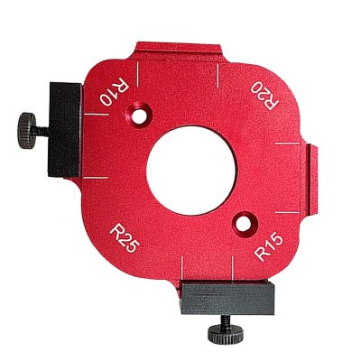 4-in-1 Aluminum Alloy Woodworking Corner Radius Routing Template with Quick Clamp
