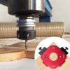 4-in-1 Aluminum Alloy Woodworking Corner Radius Routing Template with Quick Clamp view 2