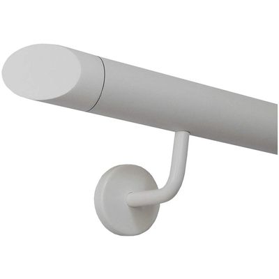 Stair Handrail PVC Railing Plastic Handrail Rubber 40 x 8 mm (Brown)