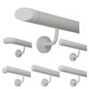 Stair Handrail PVC Railing Plastic Handrail Rubber 40 x 8 mm (Brown) view 2
