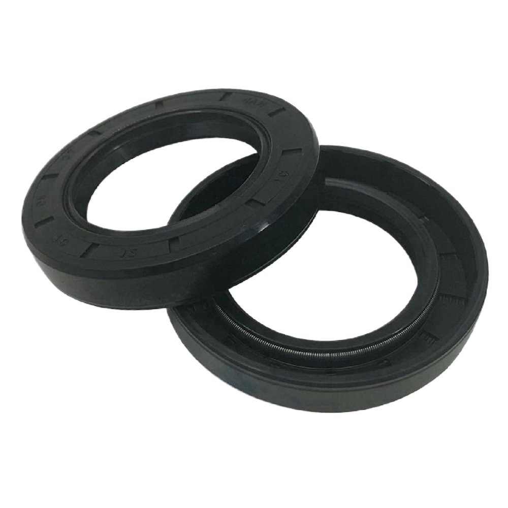 2-Piece Oil Seal 60 mm x 86 mm x 10 mm, TC Double-Lip with Spring, Black