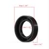 2-Piece Oil Seal 60 mm x 86 mm x 10 mm, TC Double-Lip with Spring, Black view 2
