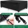 Garden Furniture Set Cover for Rectangular Tables and Chairs, Weather-Resistant, 100 x 70 x 75 cm, Durable Oxford Fabric, Ideal for Outdoor, Patio, and Rattan Furniture view 2