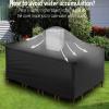 Garden Furniture Set Cover for Rectangular Tables and Chairs, Weather-Resistant, 100 x 70 x 75 cm, Durable Oxford Fabric, Ideal for Outdoor, Patio, and Rattan Furniture view 4