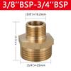 BSP Brass Male-Thread Reducing Adapter, 1/8"–1" view 2