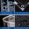 NIANXINN Transparent PVC Tarp with Grommets, 0.35 mm Waterproof Clear Cover, 210 x 450 cm view 3