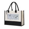 YUNWEIKEJI Paw Print Tracks Cat Canvas Tote Bag view 1