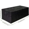 FKKJPJ Outdoor Cover for Sofa Lounge, 150 x 100 x 100 cm, 2-Seater Garden Bench Cover, UV-Resistant 600D Oxford Fabric view 4