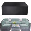 FKKJPJ Outdoor Cover for Sofa Lounge, 140 x 75 x 95 cm, 2-Seat Garden Bench Cover with Side Straps, UV-Resistant 600D Oxford Fabric view 1