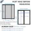 Magnetic Fly Screen for Double Balcony Doors, 230 x 280 cm, White view 2