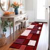 ZUZEKU Washable Non-Slip Hallway Runner Rug, 50 x 150 cm, Red and White view 2