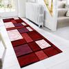 ZUZEKU Washable Non-Slip Hallway Runner Rug, 50 x 150 cm, Red and White view 3