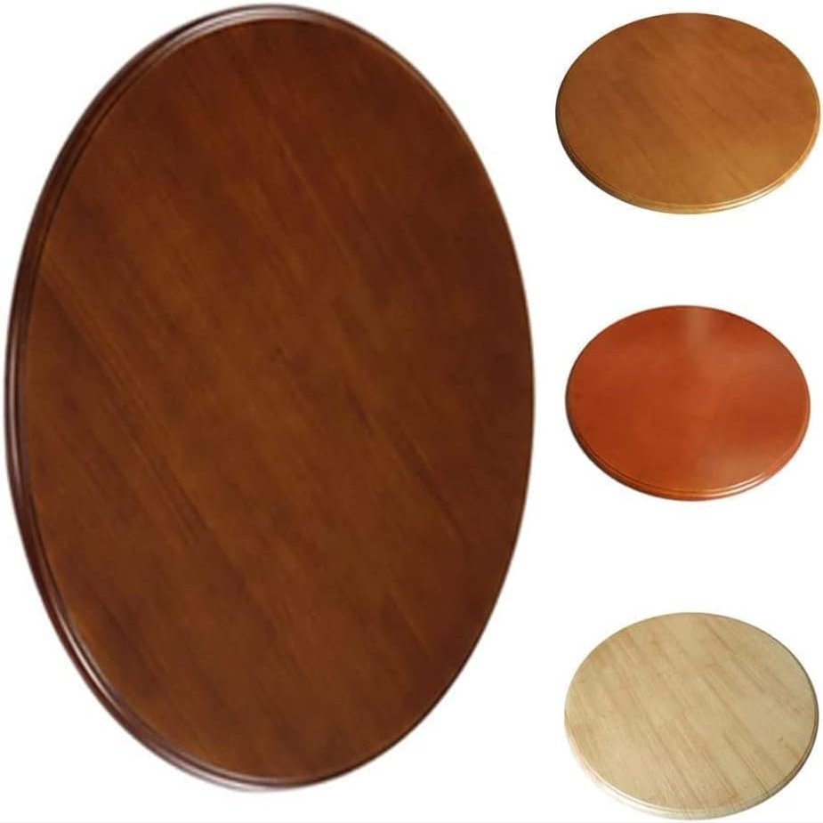 28-Inch Wooden Lazy Susan Turntable for Dining Table