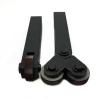 FUYUMIC Double-Wheel Straight Knurling Tool Set, 0.5 mm, 1 mm, 2 mm, 1.6 mm Mandrel view 2