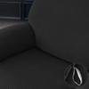 Morbuy Stretch Recliner Slipcover, Full Chair Cover, Solid Navy Blue, 2-Seater view 3
