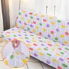 Hixingo Armless Sofa Cover, Non-Slip Polka Dot Stretch Spandex Sofa Bed Cover, 1-Seater, Light Purple view 4