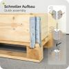 Garronda Natural Wooden Raised Garden Bed Frames, Stackable and Foldable, 3-Piece Set, 80 x 60 x 20 cm view 3