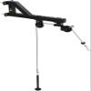 Wall-Mounted Cable Pulley System for Home Fitness view 1