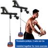 Wall-Mounted Cable Pulley System for Home Fitness view 2