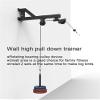 Wall-Mounted Cable Pulley System for Home Fitness view 3