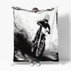 Motocross Fleece Blanket 130 x 150 cm, XL Soft Flannel Throw view 2