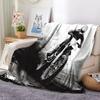 Motocross Fleece Blanket 130 x 150 cm, XL Soft Flannel Throw view 3