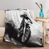 Motocross Fleece Blanket 130 x 150 cm, XL Soft Flannel Throw view 4