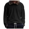 RUMAOZIA Men's Long-Sleeve Waffle-Knit Pullover Shirt view 1