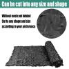 Large Roll Camouflage Net, Lightweight Durable Military Netting for Hunting, Decoration and Sun Protection, Black, 8 x 20 m view 3