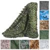 Camouflage Netting Roll, Military-Style, Lightweight and Durable, No Grid, for Hunting, Military Decor and Sun Protection, Woodland, 3.5 x 13 m view 1
