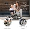 KikkaBoo FLIP 5-in-1 Tricycle with Push Handle, Ages 1–5, Convertible Balance Bike, Beige view 4
