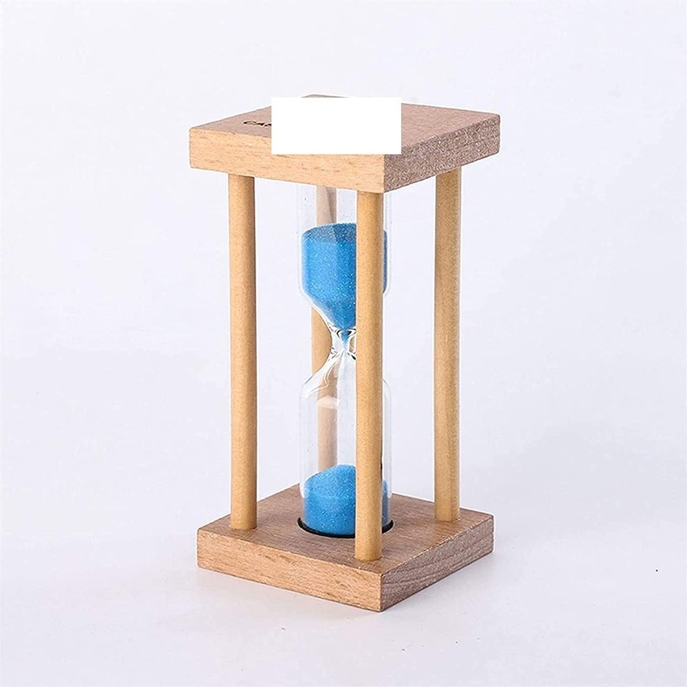 WIPPWER 5-Minute Wooden Sand Timer for Children, Keepsake Gift (S)